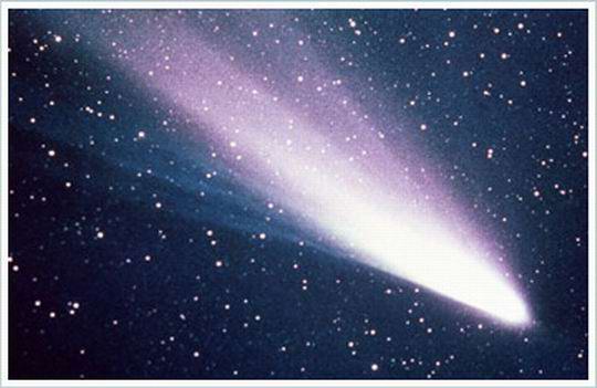 Прилетел на комете